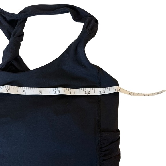 Lululemon Spin Me Tank Top Twist Black Size 6 Shelf Bra Gym Fitness Workout Yoga - Picture 11 of 11